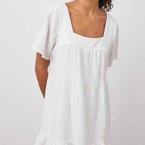 Rails Cotton Gauze Dress - White, Size XS
